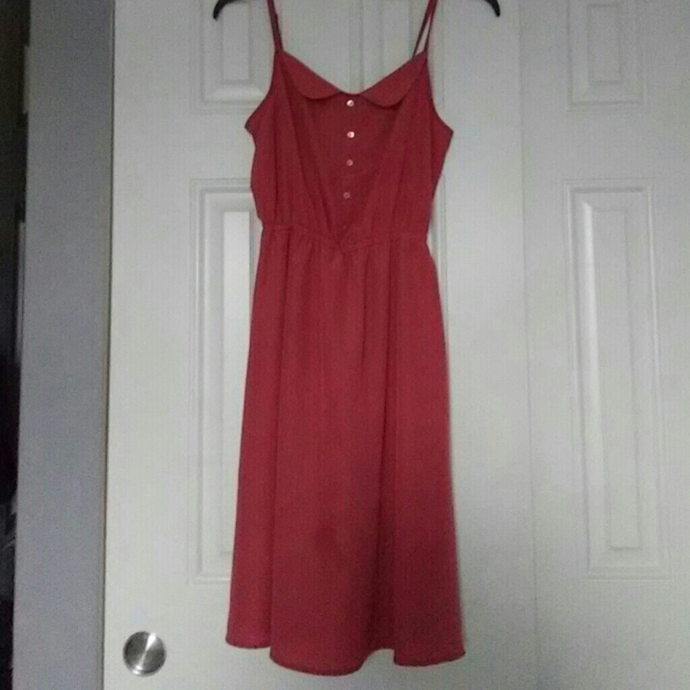 Pink Spaghetti Strap Dress
